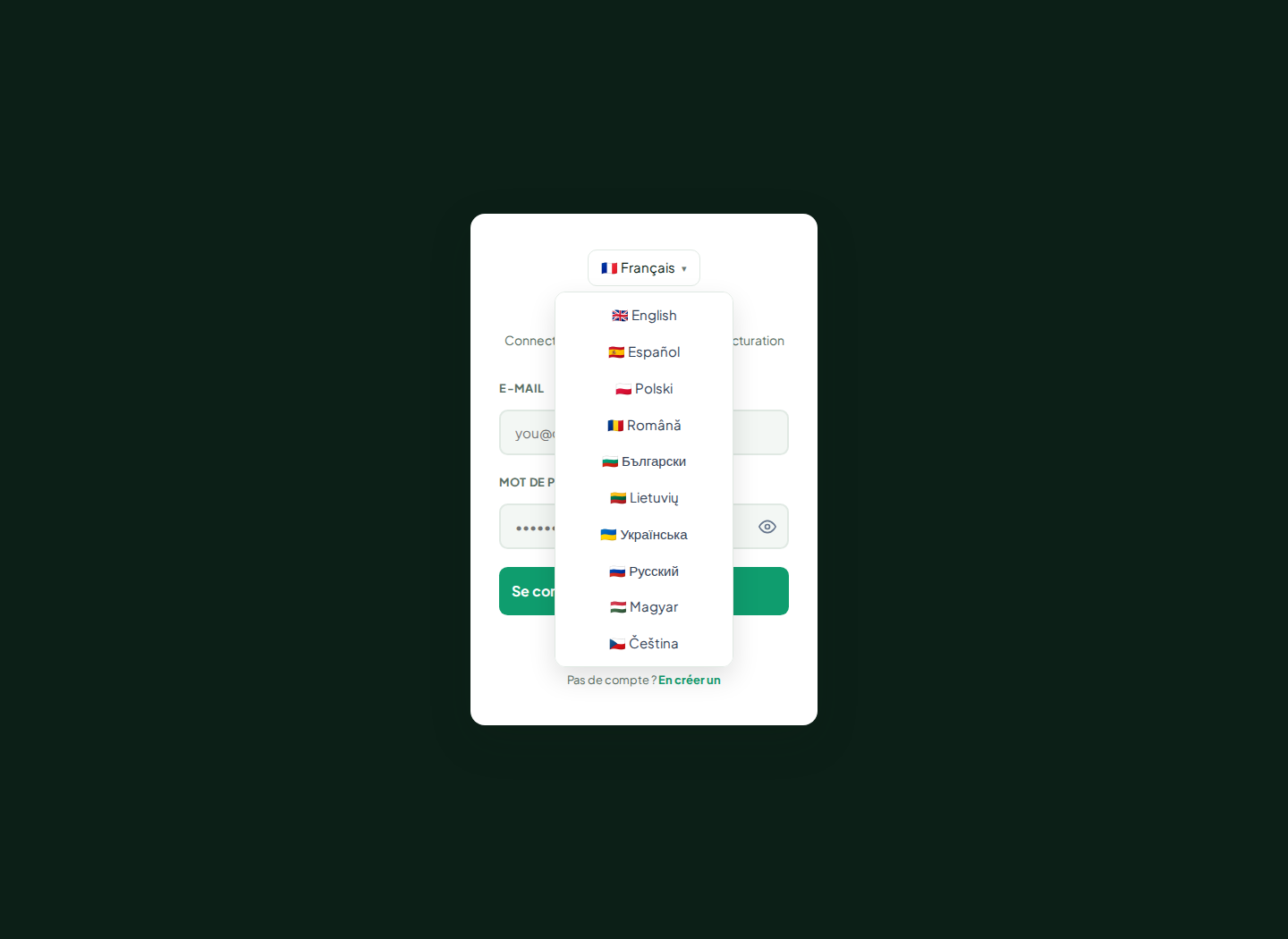 Paramètres de sécurité LingvaBill